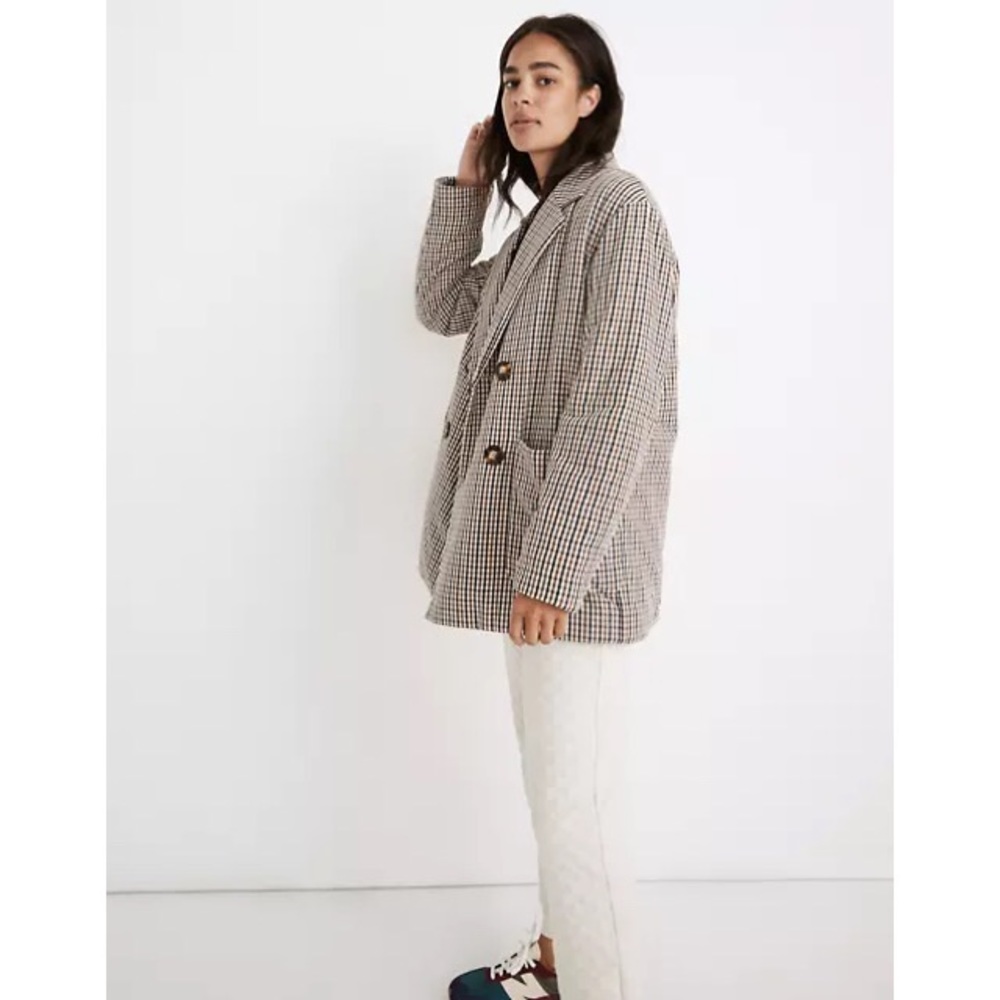 🆕 Madewell Padded Jacket in Plaid - Picture 2 of 3